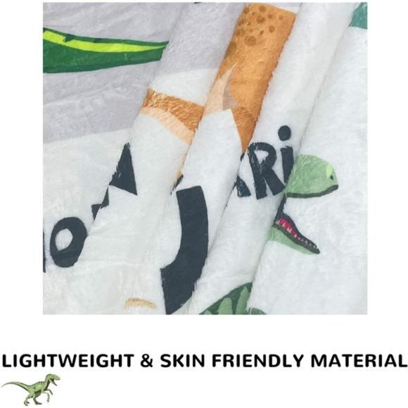 Dinosaur Blanket for Boys Soft Cozy Flannel Warm Dinosaur Unique Gifts Dinosaur - Picture 7 of 7